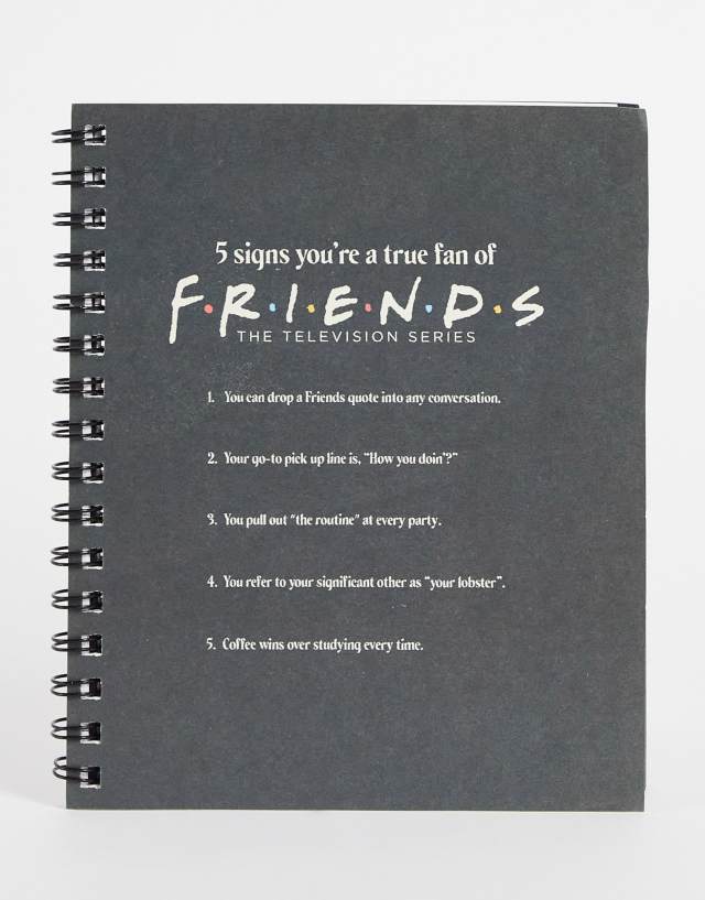 Typo A5 Friends notebook in black