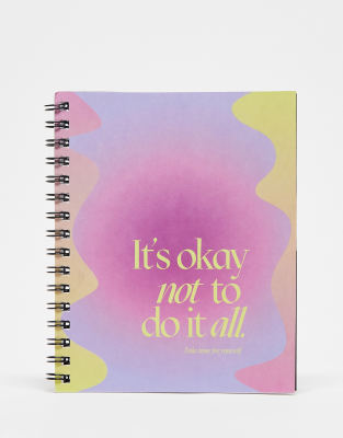 Typo A5 notebook in solarised print  - ASOS Price Checker