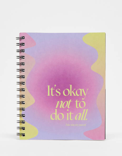 Typo - A5 notesbog med solfalmet print 