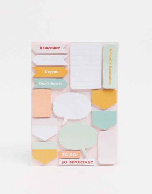 Typo A5 shaped sticky notes