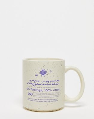 Typo Aquarius starsign mug