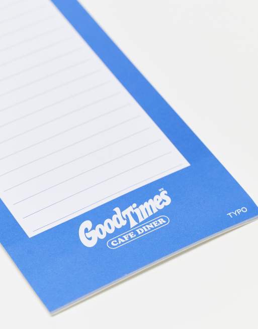 TYPO – Blårutig att göra-lista med "But First Coffee"-text, 2 av 4
