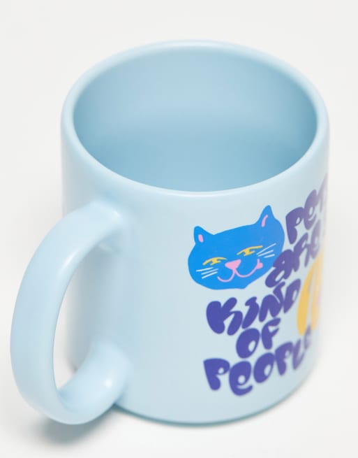 TYPO - Blåt krus med 'Pets Are My Kind Of People'-print , 2 af 4