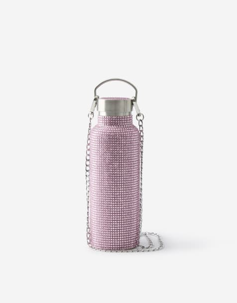 TYPO Bling it on metal drink bottle in pink - view 1