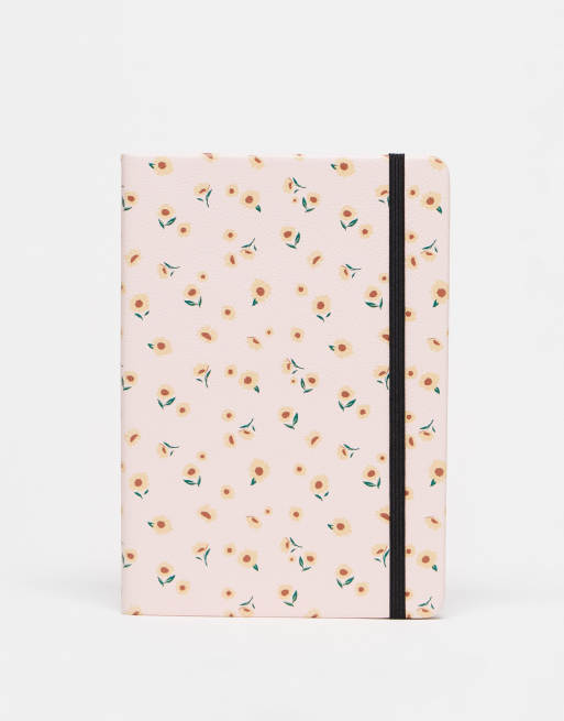 Typo - Bloc-notes A5 rosa a fiori 