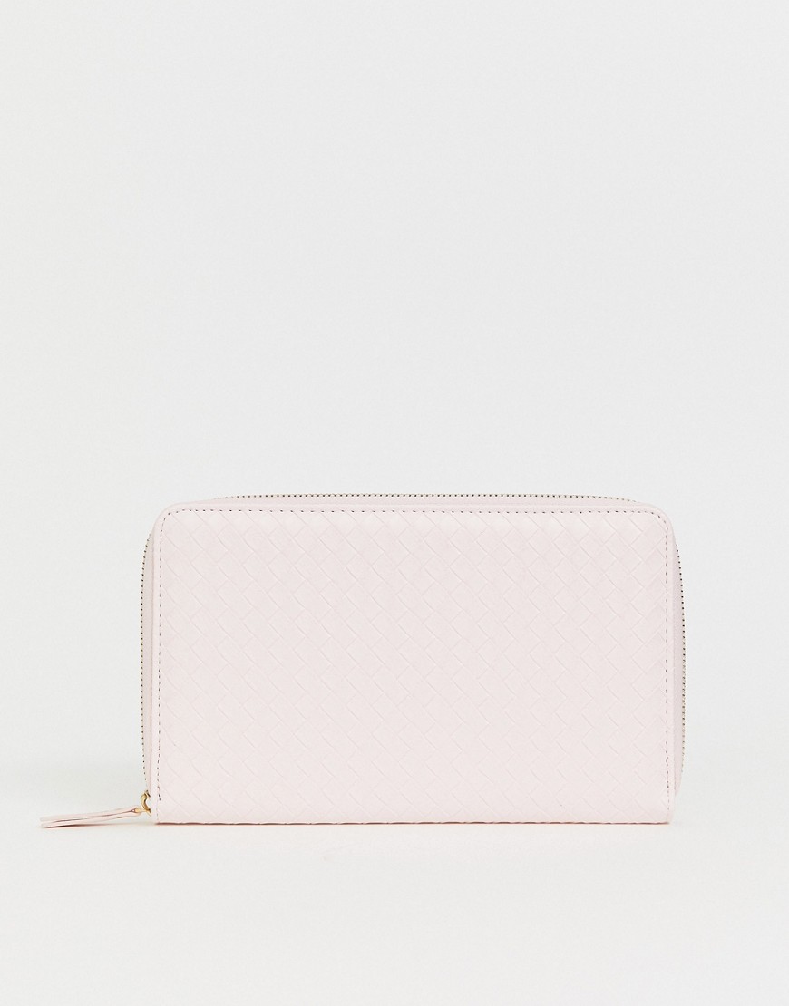 Typo – blush – Vävd reseplånbok-Flerfärgad
