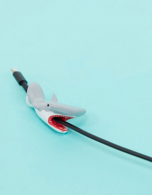 Typo cable cover in hammer-head shark design