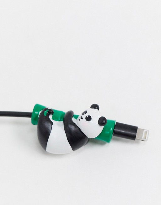 Typo cable cover in rolling panda shape