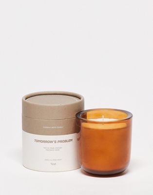 Typo candle in vanilla and rose scent
