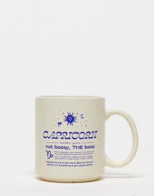 Typo Capricorn star sign mug