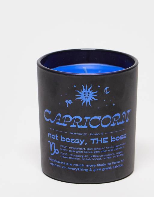 Typo Capricorn starsign candle in black, 2 of 4