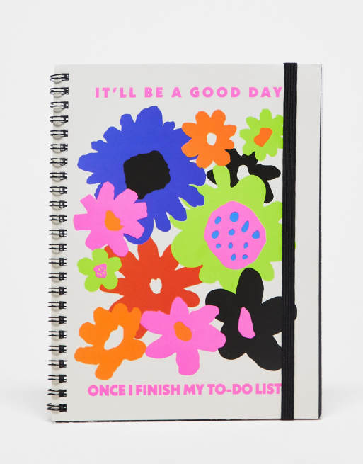 Typo - Carnet A5 à fleurs
