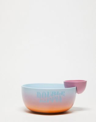 Typo chip & dip 'double dippin' bowl