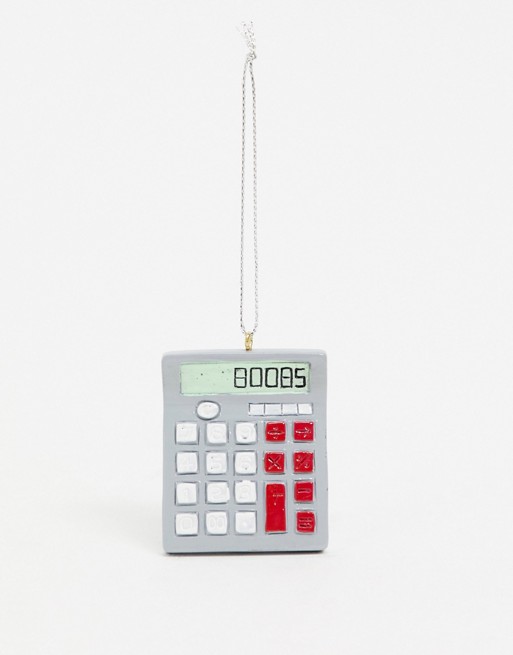 Typo Christmas decoration calculator with slogan