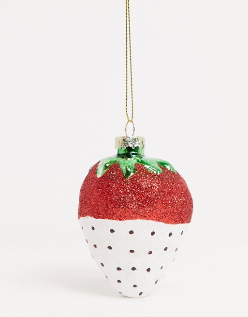 Typo Christmas decoration chocolate covered strawberry