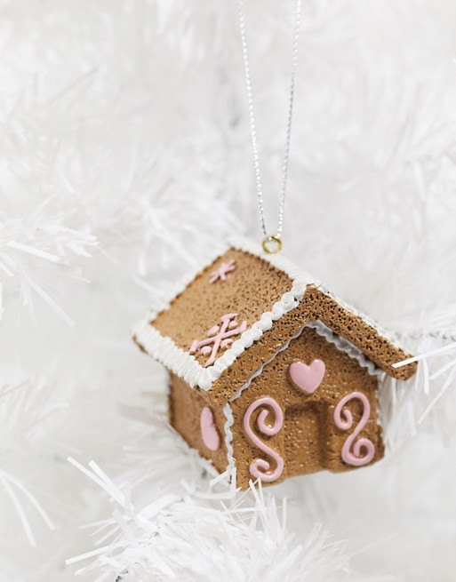 Typo Christmas decoration gingerbread house