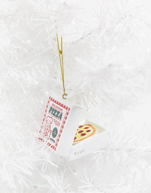 Typo Christmas decoration pizza box