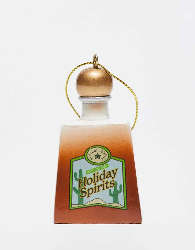 Typo Christmas decoration tequila bottle