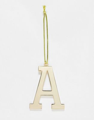 Typo Christmas decoration with letter 'A'