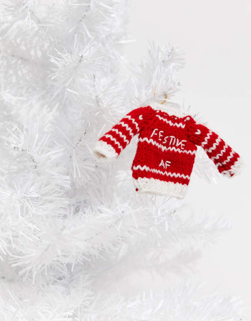 Typo - Décoration de Noël en forme de pull