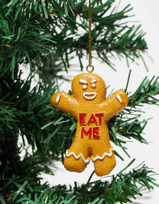 Typo - Décoration de Noël motif bonhomme en pain d'épices