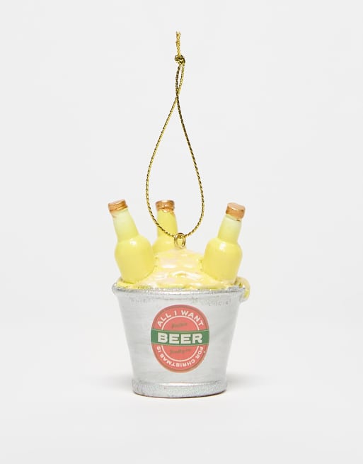 Typo - Décoration de Noël motif seau à bière