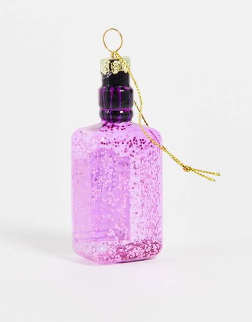TYPO - Decorazione natalizia a forma di bottiglia di gin rosa, 2 di 4