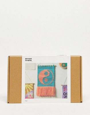 Typo DIY wall hanging kit in floral yin yang