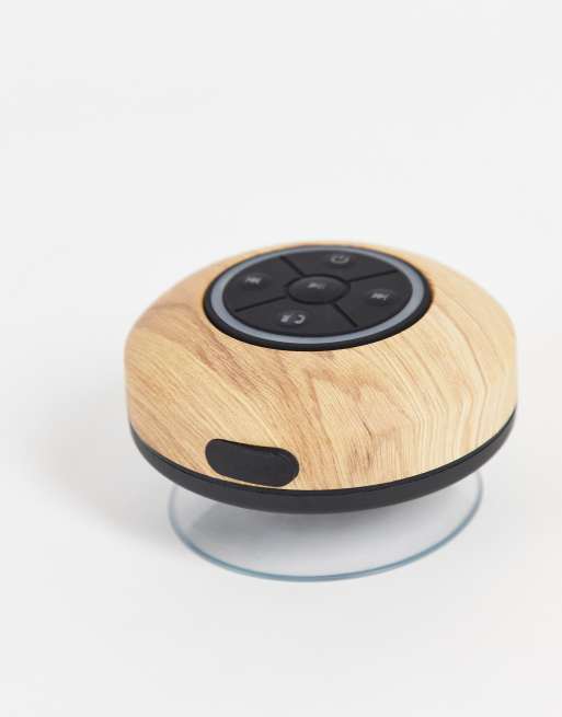 Typo - Douchespeaker in esdoorn houtnerf, 3 van 4