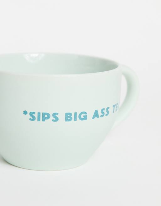 Typo – Duży kubek z napisem „Sips big tea”