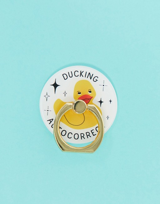 Typo Exclusive phone ring with ducking autocorrect slogan