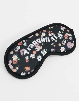 TYPO Typo eye mask with slogan 'tranquil af'-Multi
