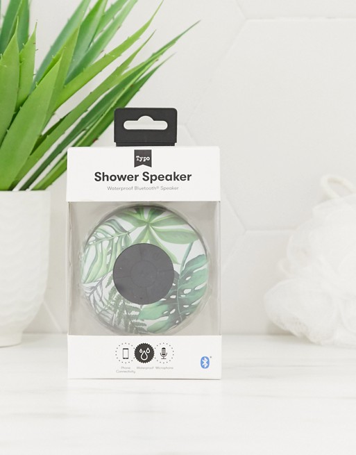 Typo fern foliage shower speaker