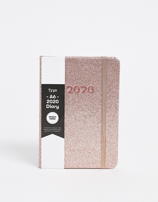 Typo glitter 2020 A6 diary