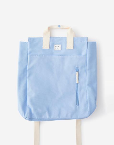 TYPO Got your back tote backpack in blue - view 1