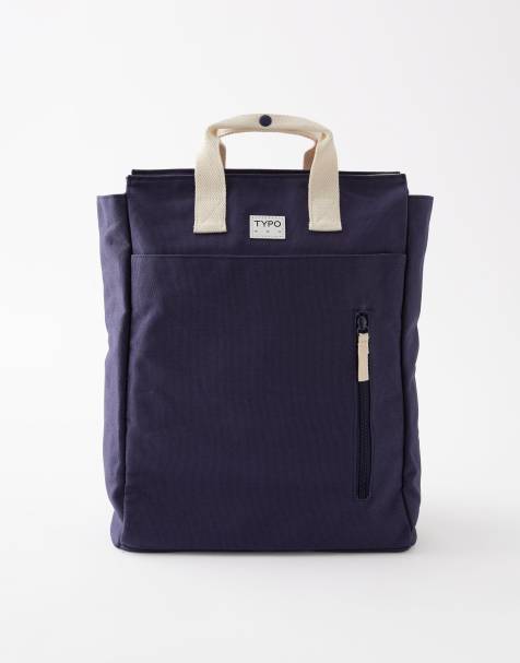 TYPO Got your back tote backpack in blue - view 1