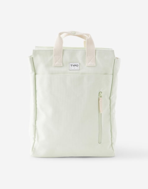 TYPO Got your back tote backpack in green - view 1