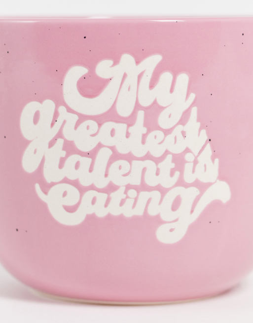 Typo - Grappige noodle-kom met 'My Greatest Talent is Eating'-slogan, 2 van 4