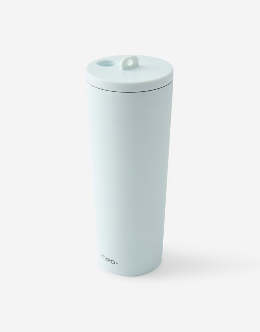 TYPO Hidden straw metal smoothie cup in green | ASOS