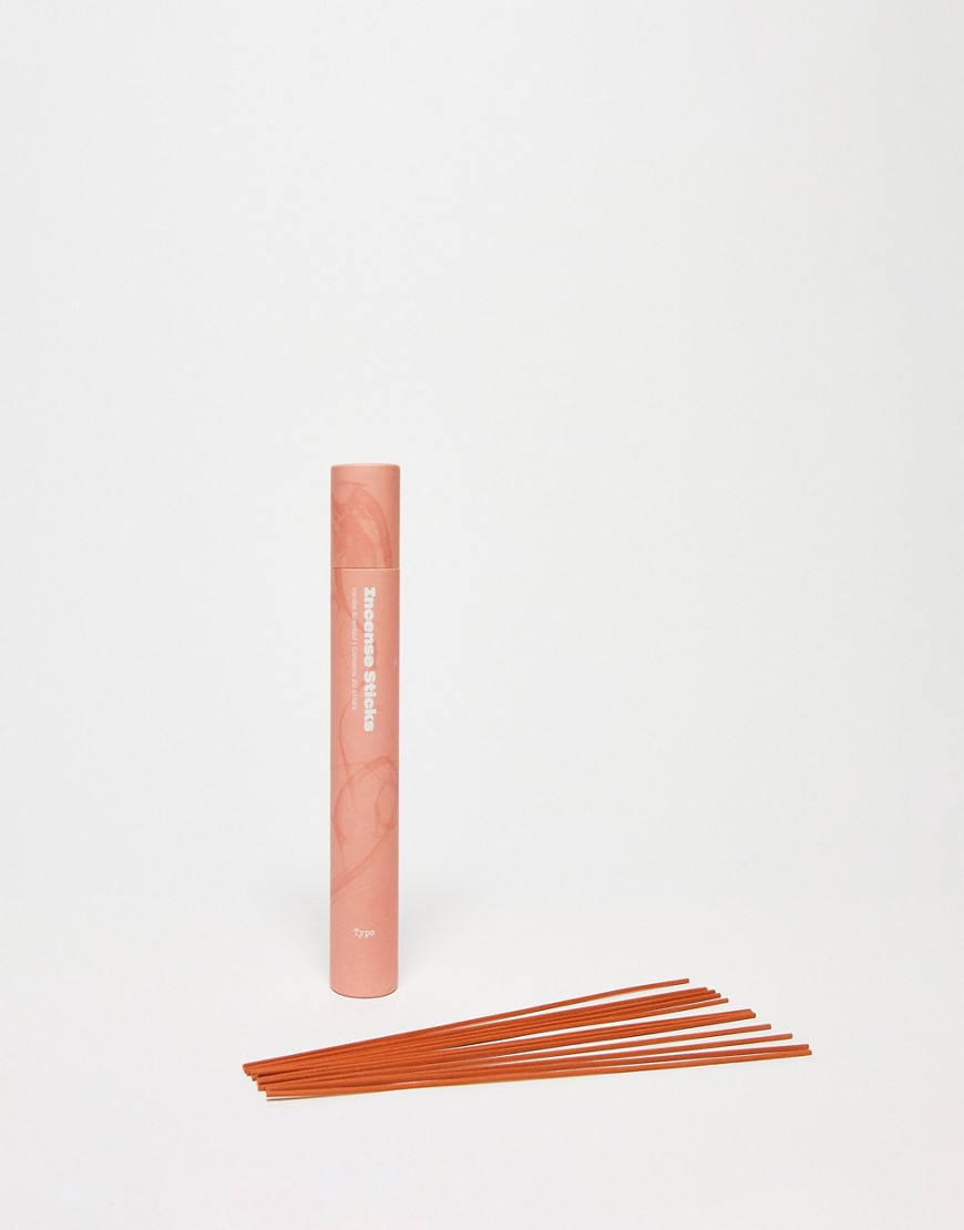 Typo Incense Stick Set In Bright Orange