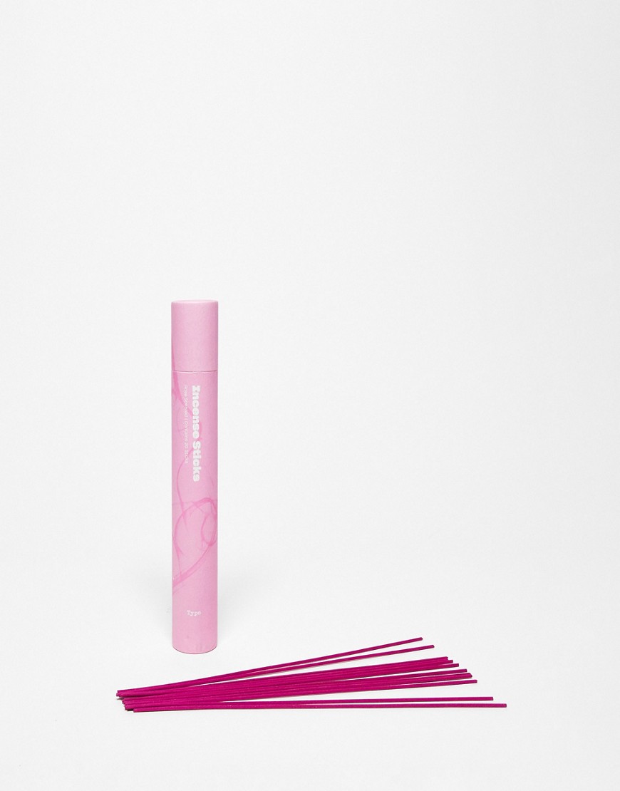 Typo incense stick set in hot pink