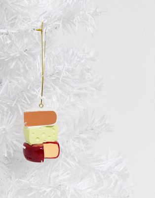 Typo – Juldekoration med ostdesign-Flerfärgad