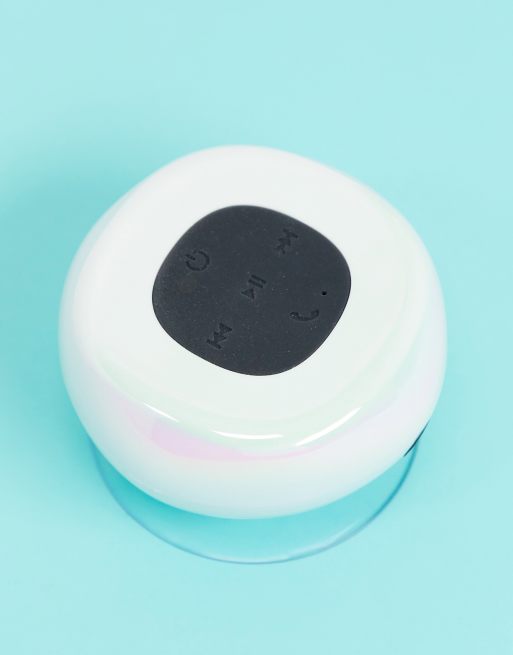 Typo LED shower speaker in pearlescent ASOS