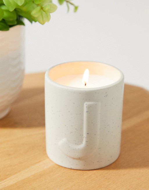 TYPO letter J candle | ASOS