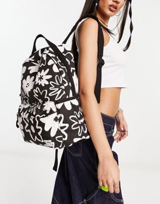 Typo Lulu backpack in oversized floral print
