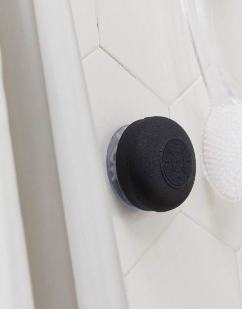 Typo matte black shower speaker
