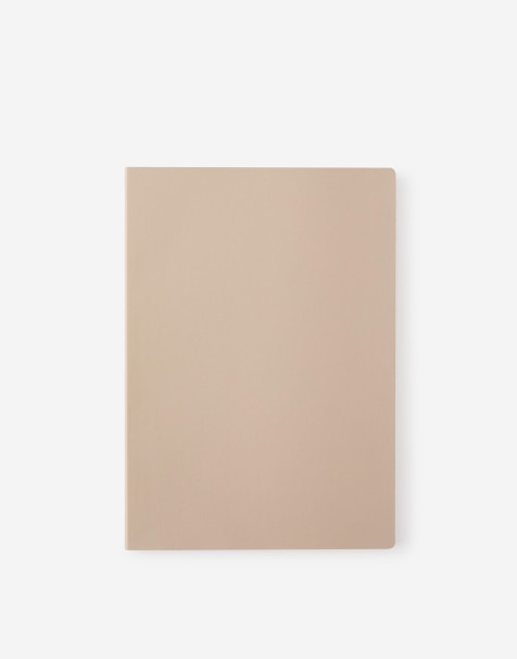 TYPO Metro b5 soft lined notebook in beige - view 1
