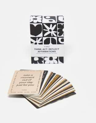 Typo mini affirmation card set in neutral tones - ASOS Price Checker