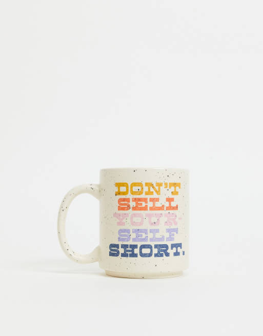 Typo - Mug à inscription « Don't Sell Yourself Short »