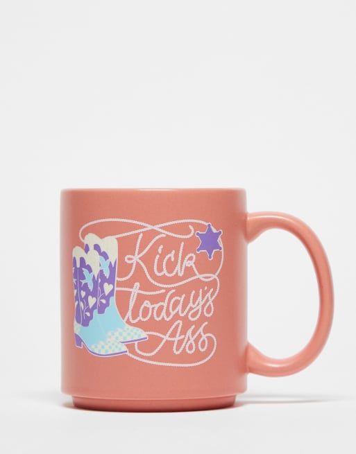 TYPO - Mug corallo con scritta 